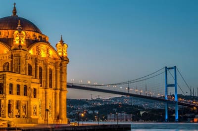Istanbul waterfront at twilight